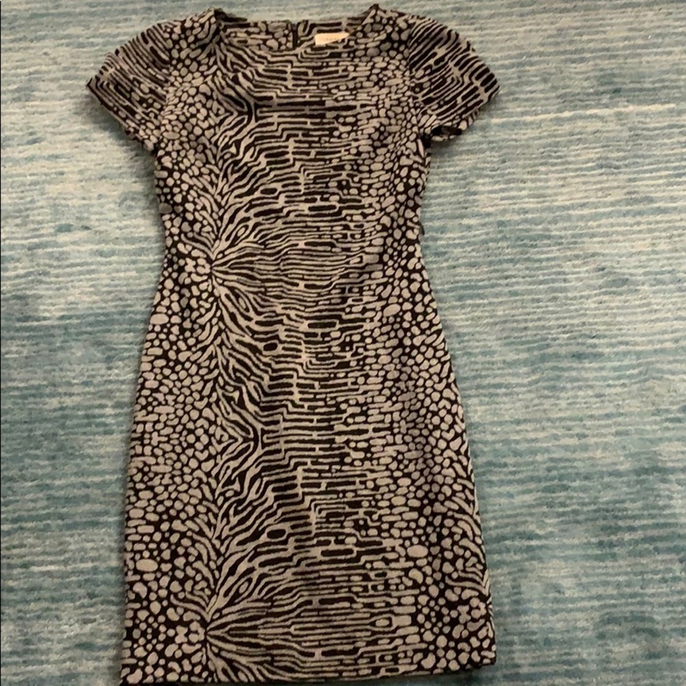 Calvin Klein Zebra Print Work Dress